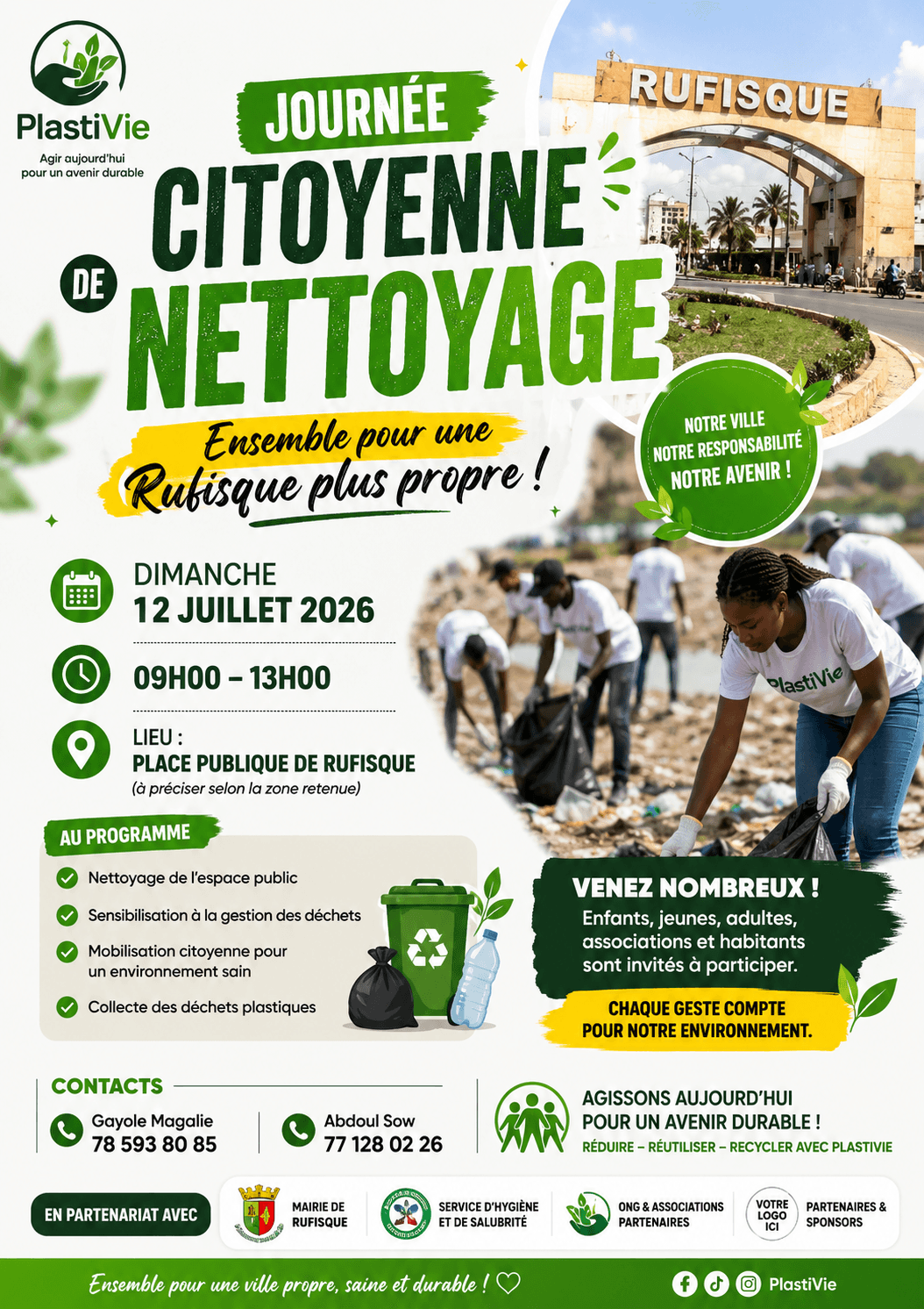 PlastiVie : Transformons les déchets plastiques en opportunités pour Rufisque